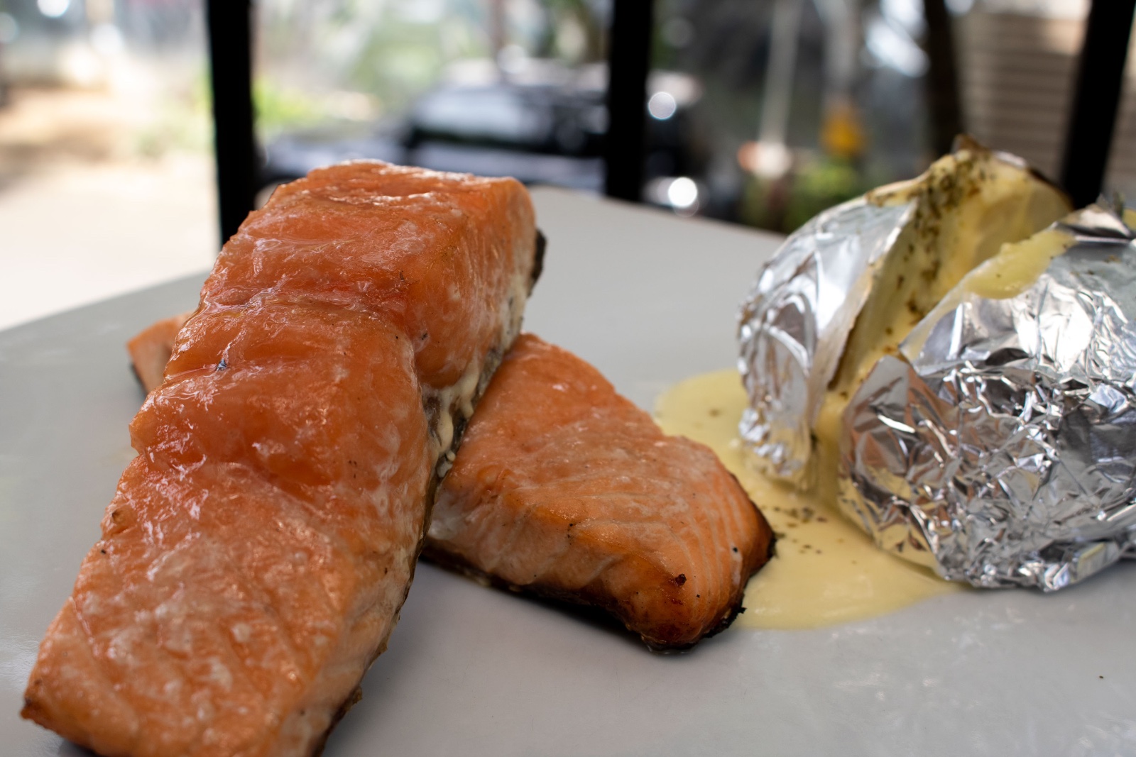 Filete de salmón Fresco a la Parrilla