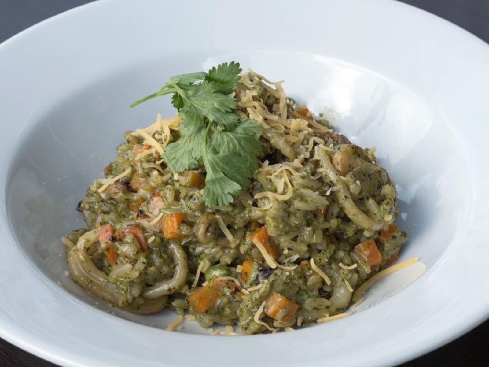 Arroz al cilantro