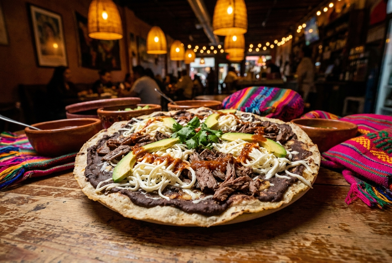 Por qué la tlayuda es el plato insignia que separa La Taquería de cualquier otra taquería en Medellín